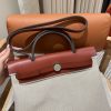 Fake Hermès Herbag 31Cm Beige Red - best quality fake designer bag