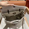 Fake Hermès Herbag 31Cm Beige Red - best quality fake designer bag