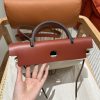 Fake Hermès Herbag 31Cm Beige Red - 1:1 premium replica handbag
