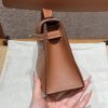 Replica Hermès Kelly Pochette Swift Brown - affordable luxury replica bag