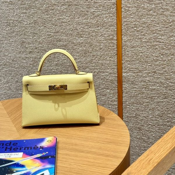 Replica Hermès Kelly Jaune Poussin - affordable luxury replica bag