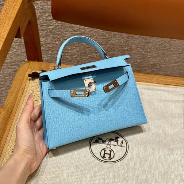 Replica Hermès Kelly Celeste Epsom