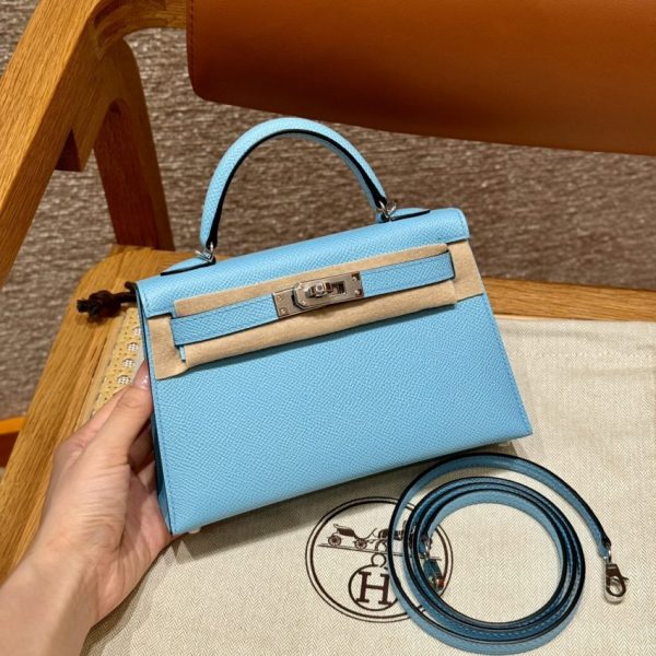 Replica Hermès Kelly Celeste Epsom