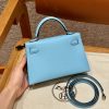 Fake Hermès Kelly Celeste Epsom - high-quality designer bag dupe