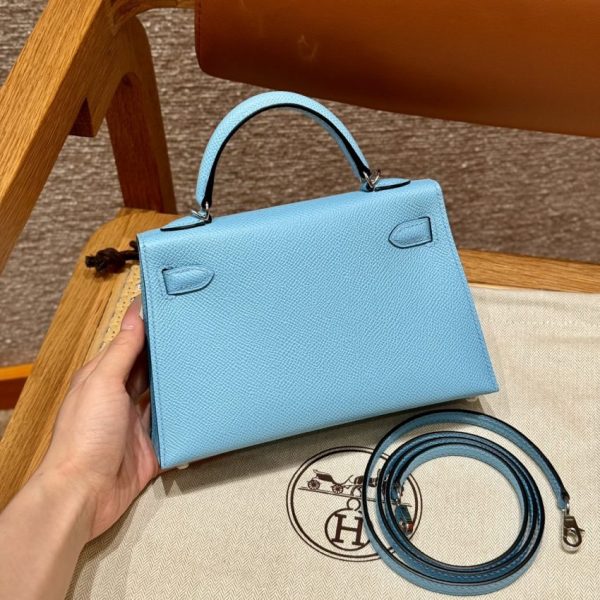 Replica Hermès Kelly Celeste Epsom - high-quality designer bag dupe