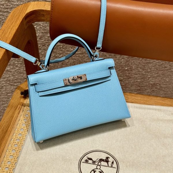 Replica Hermès Kelly Celeste Epsom