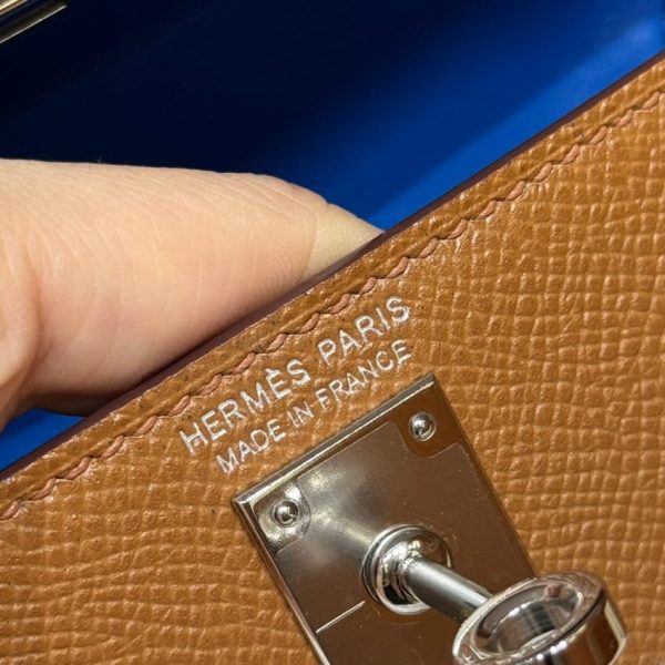 Replica Hermès Kelly Noir Blue Epsom - 1:1 premium replica handbag