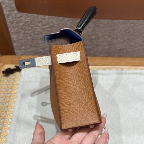 Replica Hermès Kelly Noir Blue Epsom - affordable luxury replica bag