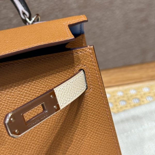 Replica Hermès Kelly Noir Blue Epsom - high-end replica designer purse