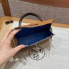 Replica Hermès Kelly Noir Blue Epsom - best quality fake designer bag