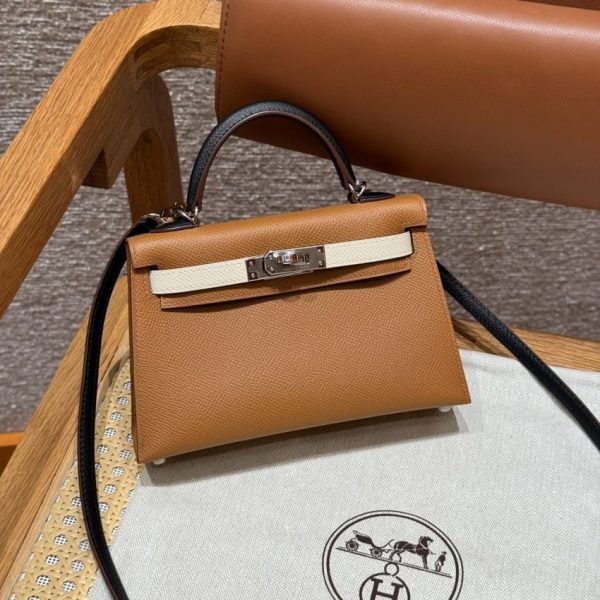 Replica Hermès Kelly Noir Blue Epsom - 1:1 premium replica handbag