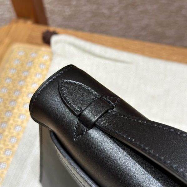 Replica Hermès Kelly Pochette Swift Black - top-grade luxury bag dupe