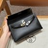 Replica Hermès Kelly Pochette Swift Black - best quality fake designer bag