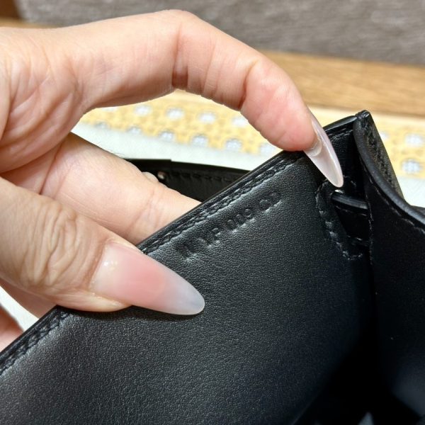 Replica Hermès Kelly Pochette Swift Black - top-grade luxury bag dupe