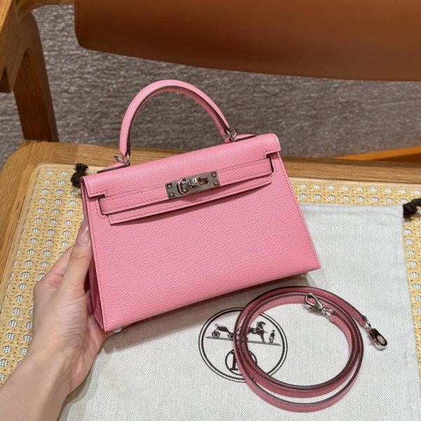 Replica Hermès Kelly Rose Confetti - 1:1 premium replica handbag