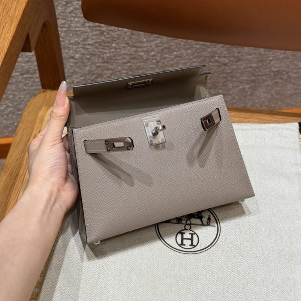 Replica Hermès Kelly Gris Asphalte - 1:1 premium replica handbag