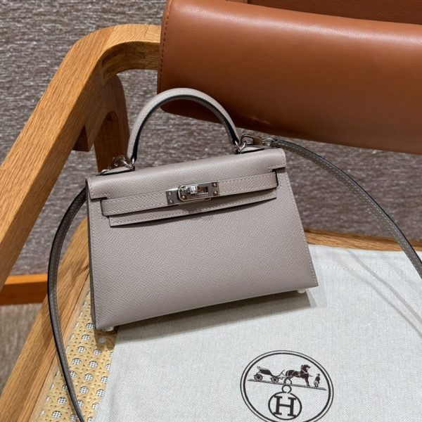 Replica Hermès Kelly Gris Asphalte
