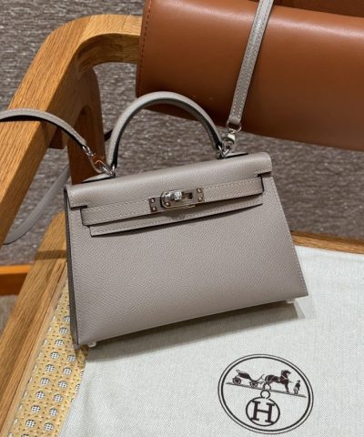 Fake Hermès Kelly Gris Asphalte - best quality fake designer bag