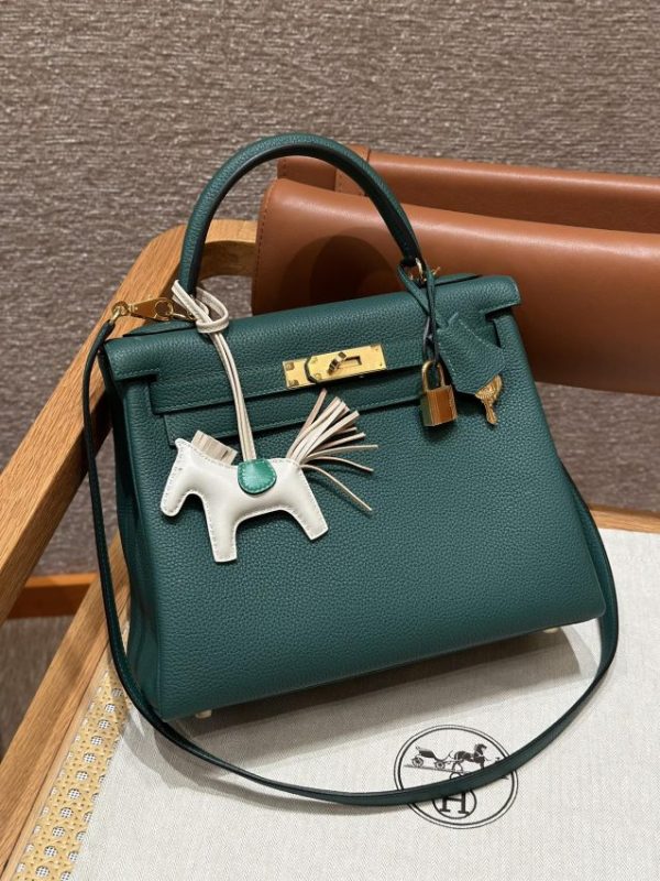 Replica Hermès Kelly Malachite Togo - 1:1 premium replica handbag
