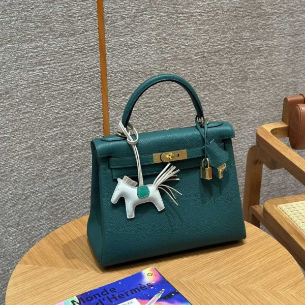 Replica Hermès Kelly Malachite Togo - affordable luxury replica bag