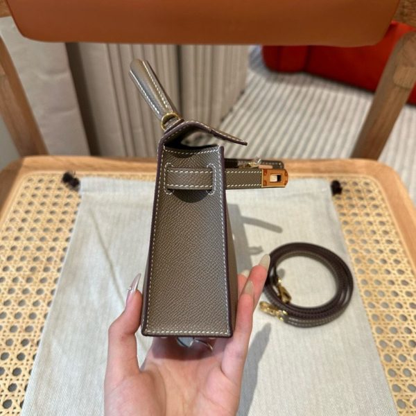 Réplica de Hermès Kelly Etoupe: clon de bolso de diseñador