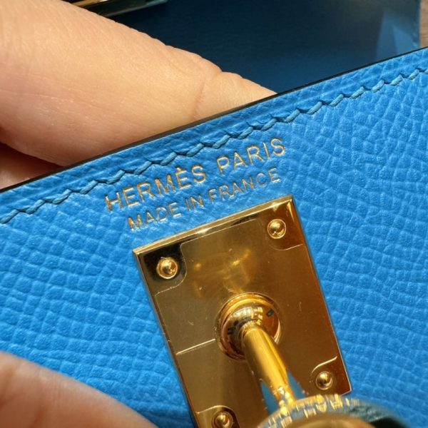 Replica Hermès Kelly Blue Fruda Epsom - 1:1 premium replica handbag