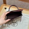 Fake Hermès Kelly Rouge Box Silver - high-end replica designer purse