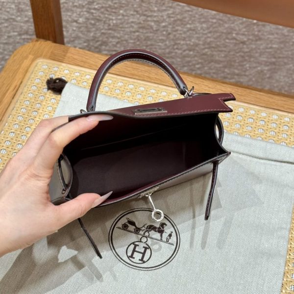 Replica Hermès Kelly Rouge Box Silver