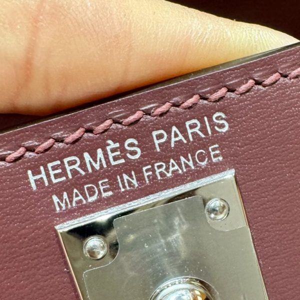 Replica Hermès Kelly Rouge Box Silver