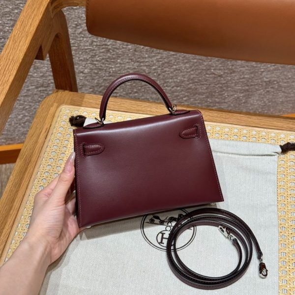 Replica Hermès Kelly Rouge Box Silver - high-quality designer bag dupe