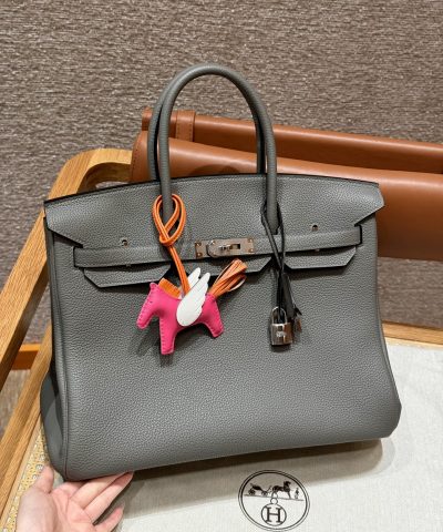 Fake Hermès Birkin Epsom Gris Mryer Togo - top-grade luxury bag dupe