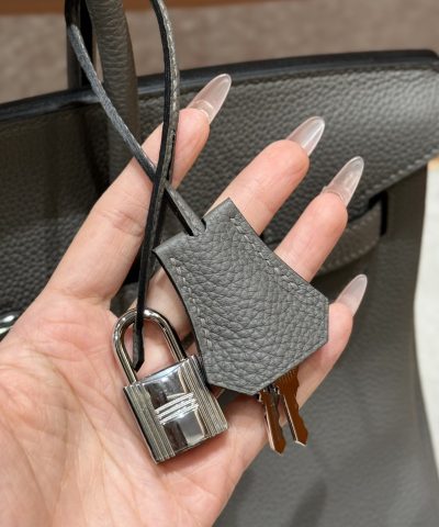 Fake Hermès Birkin Epsom Gris Mryer Togo - best quality fake designer bag