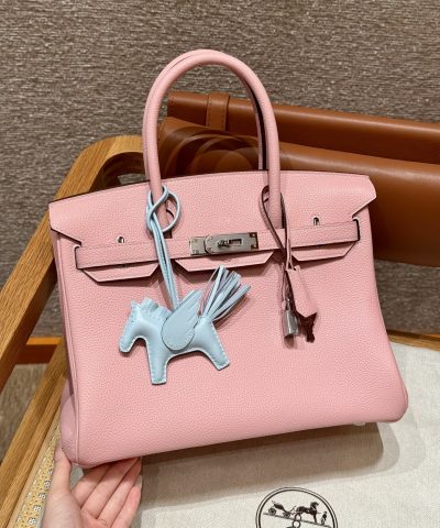 Fake Hermès Birkin Rose Sakura Togo - top-grade luxury bag dupe