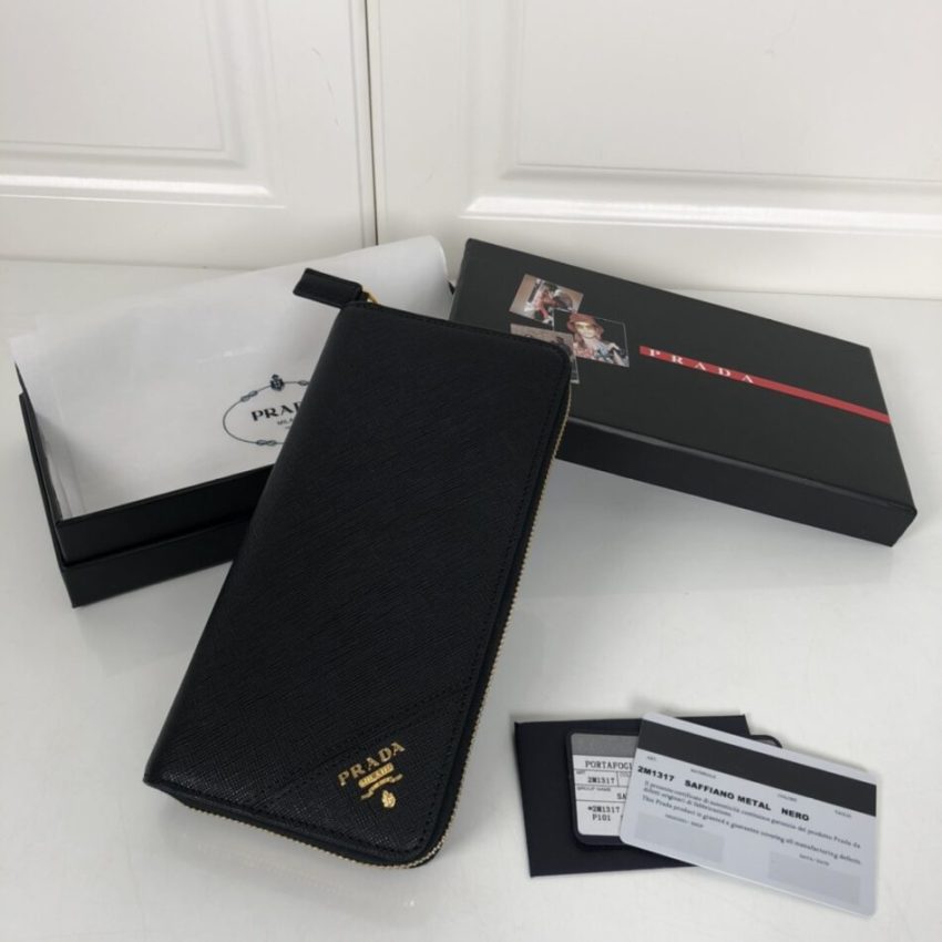 prada-saffiano-long-wallet-black-gallery-2