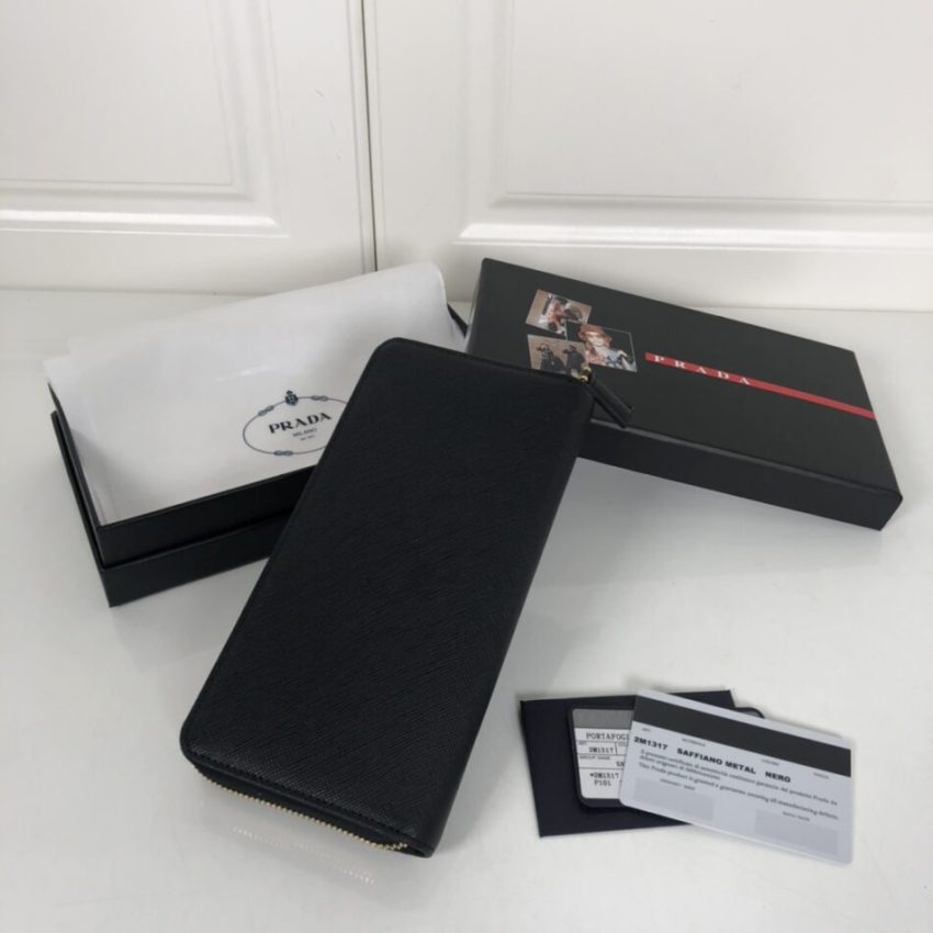 prada-saffiano-long-wallet-black-gallery-3