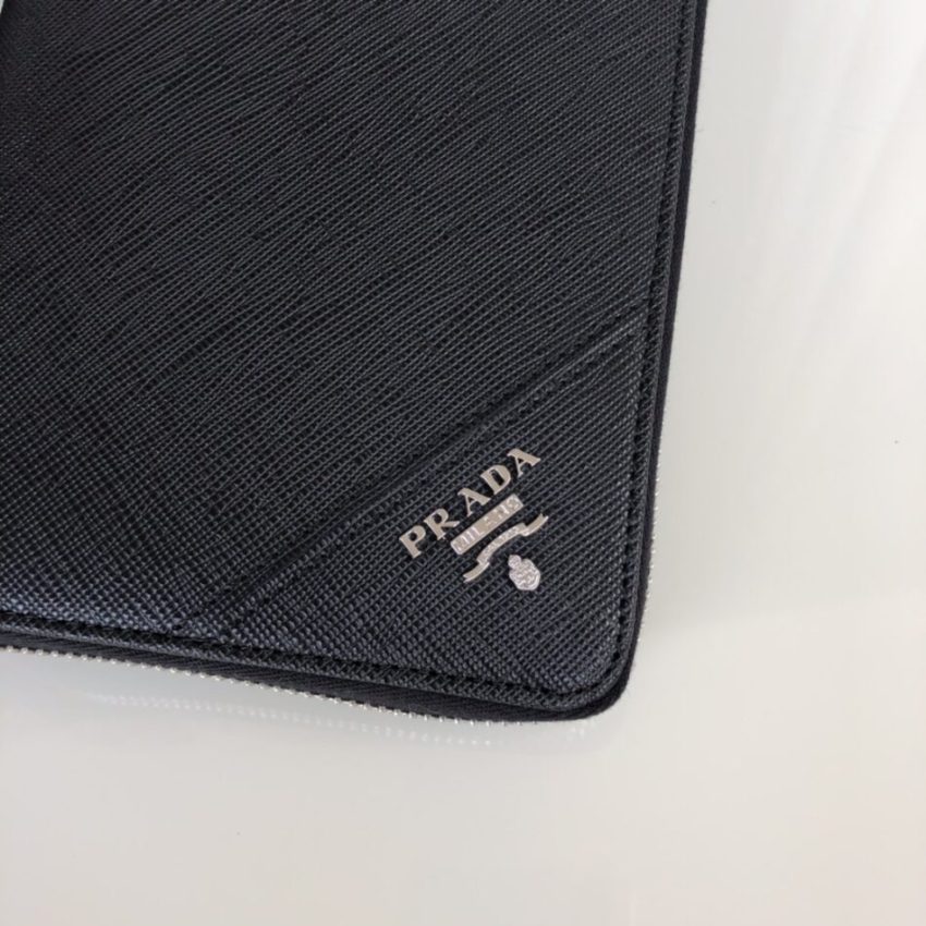 prada-saffiano-long-wallet-black-silver-gallery-2