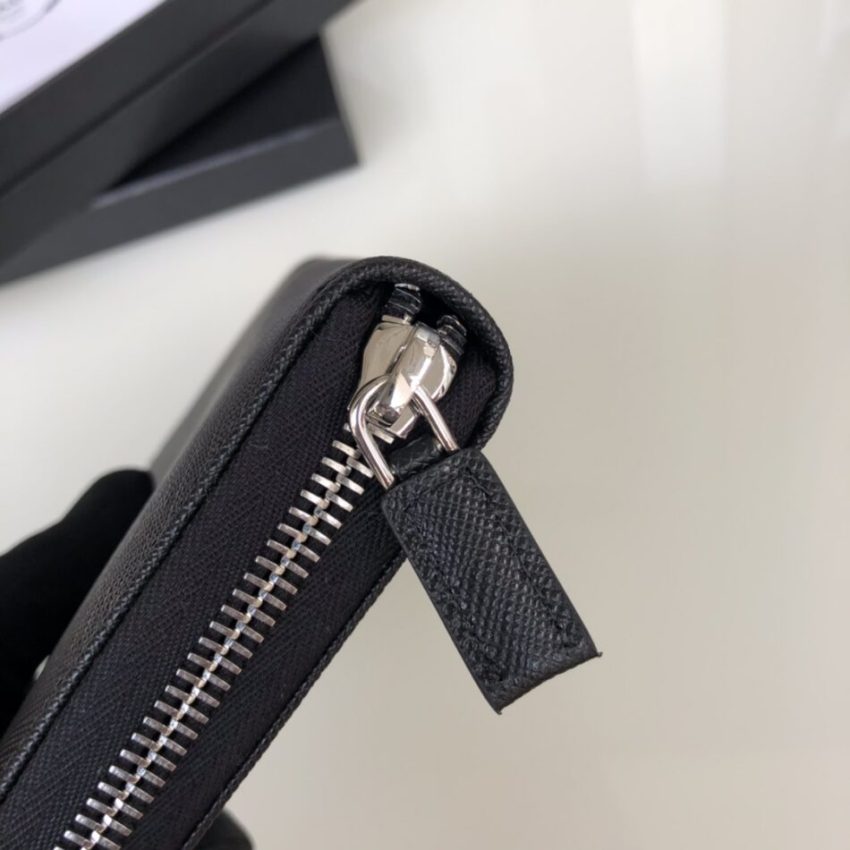 prada-saffiano-long-wallet-black-silver-gallery-3