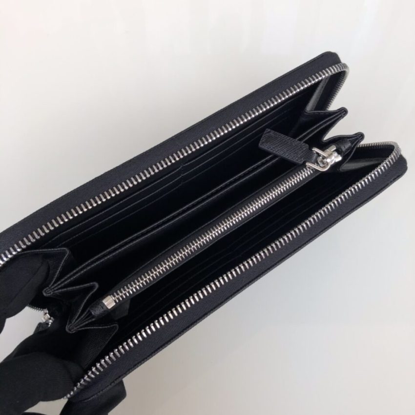 prada-saffiano-long-wallet-black-silver-gallery-4