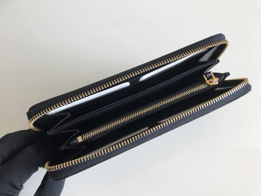 prada-saffiano-long-zipper-wallet-black-gallery-3