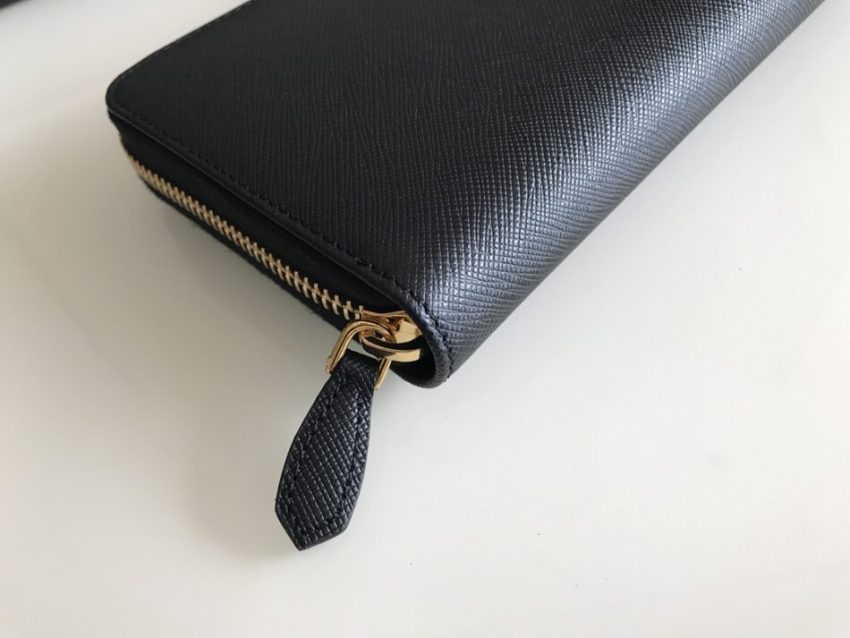 prada-saffiano-long-zipper-wallet-black-gallery-4