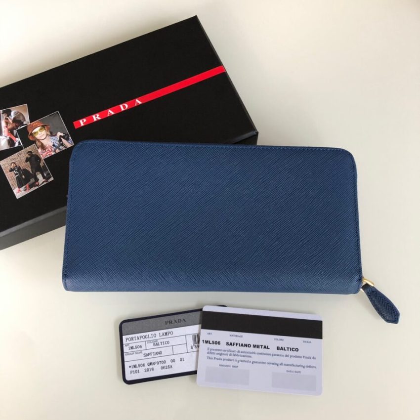 prada-saffiano-long-zipper-wallet-blue-gallery-3