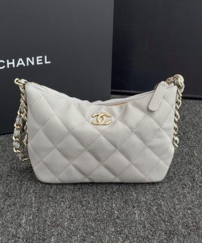 CHANEL 24p Dumpling Bag Gray