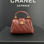 CHANEL Mini Bag with Top Handle - chanel mini bag dupe front view