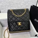 CHANEL Camellia Backpack - chanel camellia backpack dupe front view