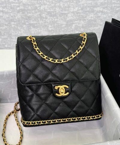CHANEL Camellia Backpack - chanel camellia backpack dupe front view
