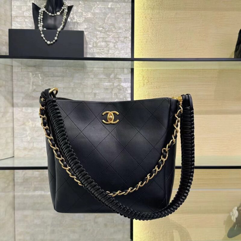 CHANEL 23A Hobo Bag - chanel hobo replica front view