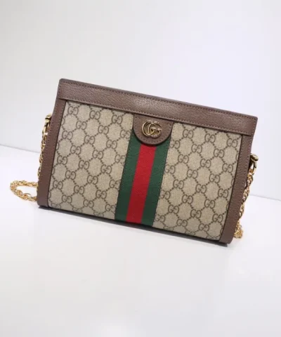 Réplica da bolsa de ombro pequena Gucci Ophidia GG