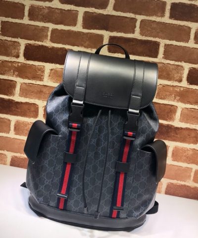 Αντίγραφο Gucci Large Web Backpack Μαύρο