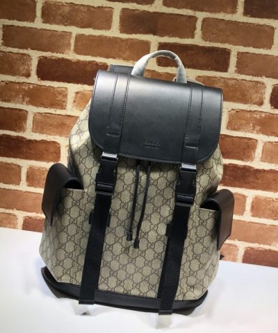 Replica Gucci Large Web Backpack Beige