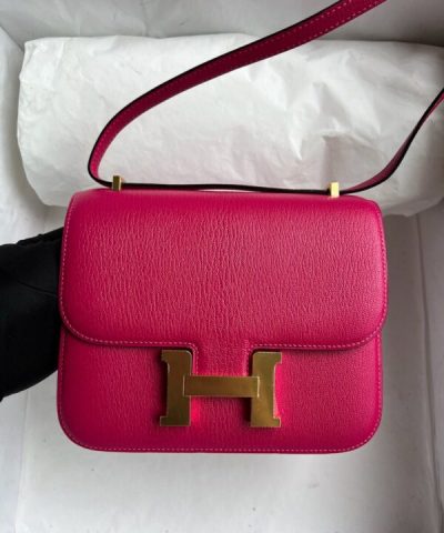 Replica Hermès Constance 18Cm Rosa Brillante